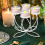 Candelabro da camino in metallo a 4 supporti 1