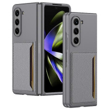 Carcasă rigidă GKK pentru PC cu suport pentru carduri, compatibilă cu Samsung Galaxy Z Fold5 5G, ultra-subțire, cu protecție, multicoloră, stil