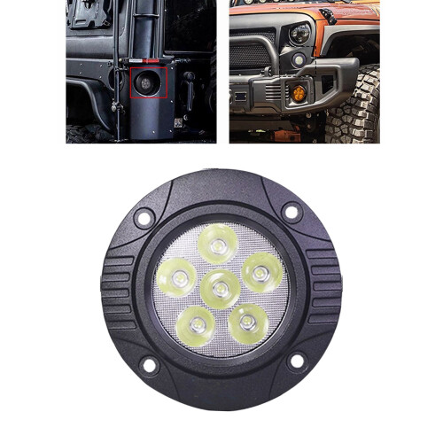 Work Light Square LED Pod Light with Wide Angle-Black 2
