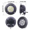 Work Light Square LED Pod Light with Wide Angle-Black 4