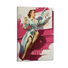 Gil Elvgren, reproduction d'art pin-up des années 1950 sur toile, 30 x 45 cm