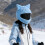 Motorcycle Helmets Protective Cover With Cats Ear Keep-rose red 4