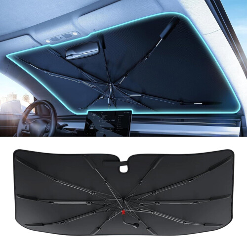 Windshield Cover Foldable Front Window Sunscreen-extra large 2