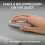Logitech Logitech Pebble Mouse 2 M350s Slim Bluetooth Wireless Mouse, Portable, Lightweight, Customisable Button 7