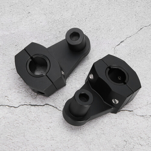 Black Anodised Handlebar Risers 22/28mm 1