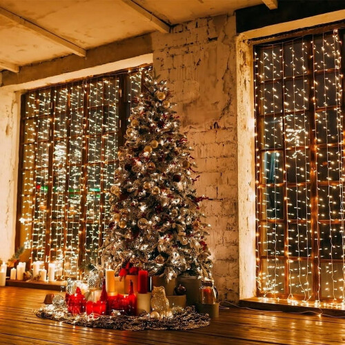 13FT Waterproof LED String Lights Warm White 96LED 1