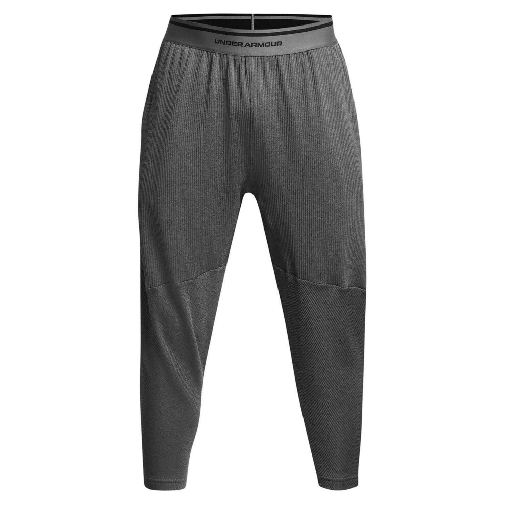 Under Armour (Xxl R, ) Mens Ribbed Jogging Bottoms Grey
