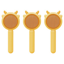 3pcs Pet Care Essential Grooming Brush Gentle-light yellow