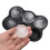 Moule à glaçons rond en silicone noir (lot de 2) 2