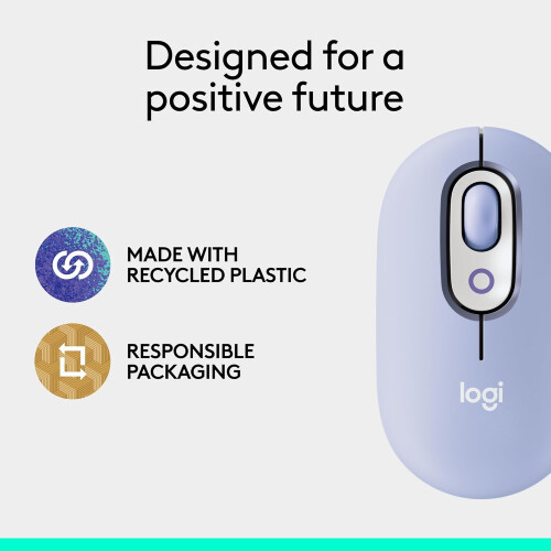 Logitech Logitech POP Mouse, Compact and Portable Wireless Bluetooth Mouse with Programmable Buttons 1