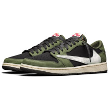 (UK10/EUR45) Air Jordan 1 Low OG Travis Scott 'Olive Green