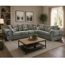 Verona Scatter Back 3c2 Corner Sofa Grey