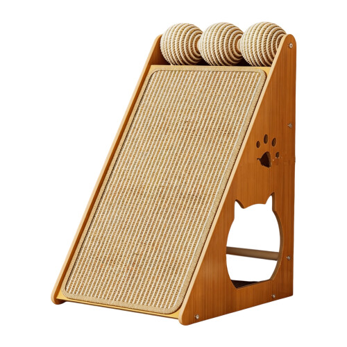 Poste à gratter pour chats, meubles-Tête d'ours triangulaire