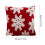 Capa de Almofada de Natal com Flocos de Neve em Veludo 45x45 cm 3
