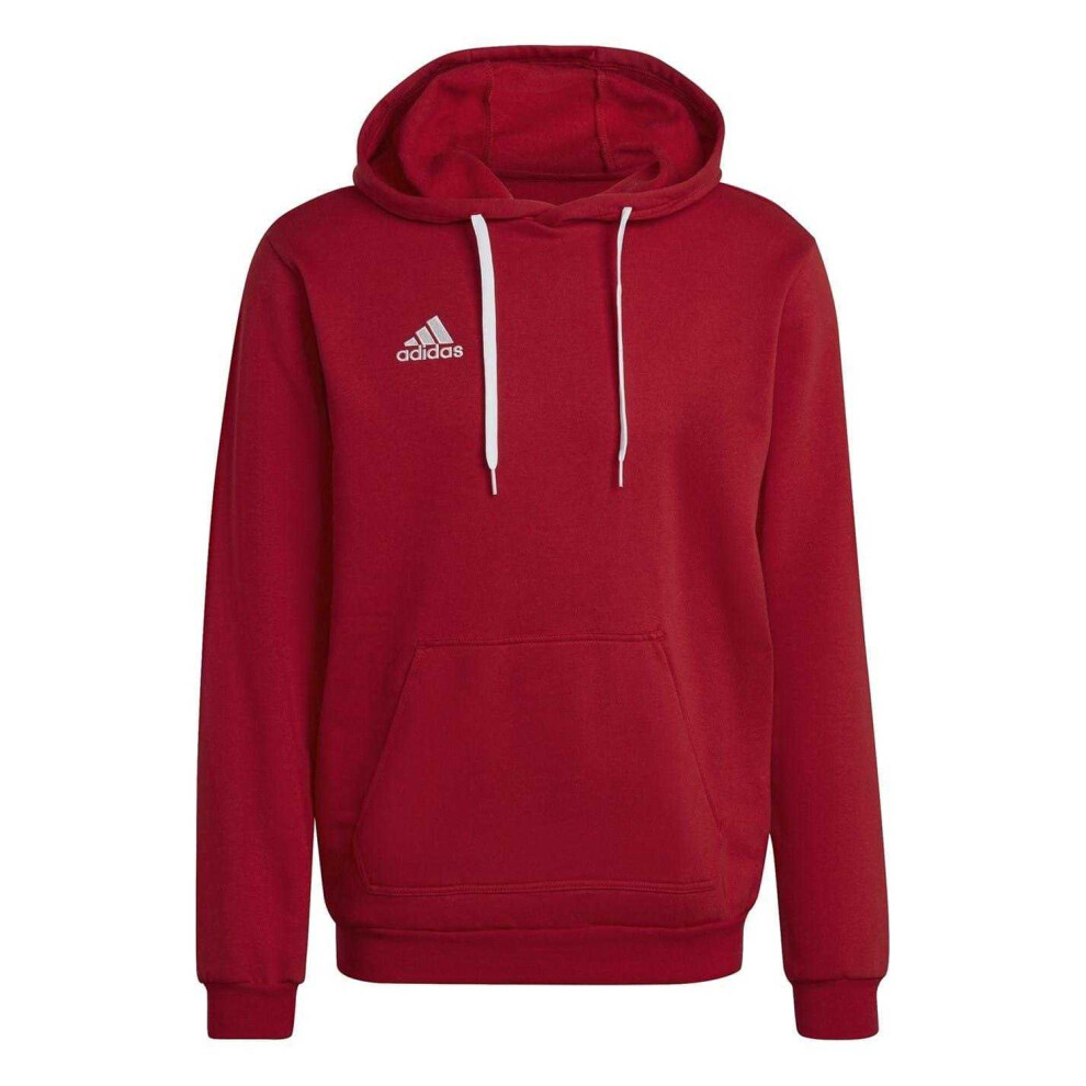 Adidas (Xl, ) Mens Entrada 22 Cotton Blend Pullover Hoodie Red