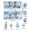 Light Blue Shatterproof Christmas Ornaments Set 18 pcs 3