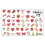 Lot de 24 stickers muraux pour la Saint-Valentin 1