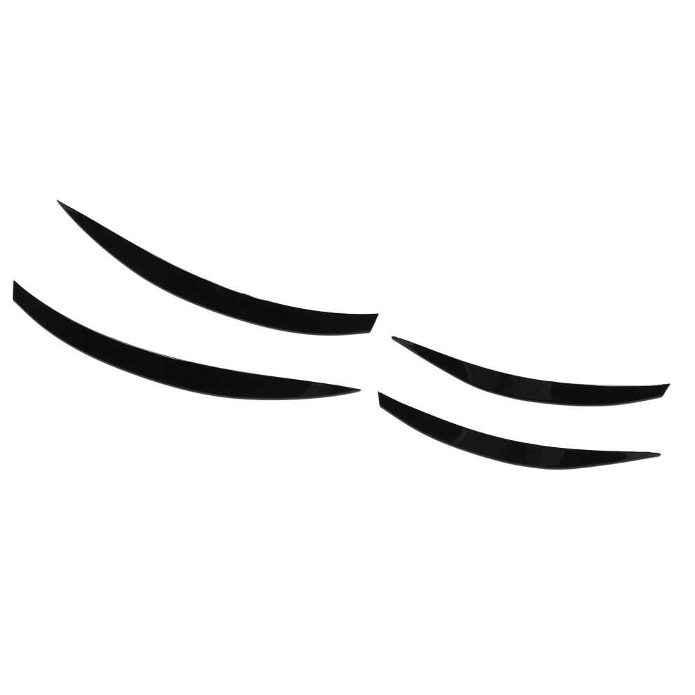 4Pcs Lacquered Bumper Grille Trim For Benz 2023 Black 7340572830302