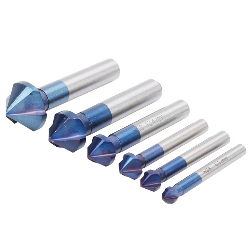 6pc Tungsten Steel Chamfer Cutter Set