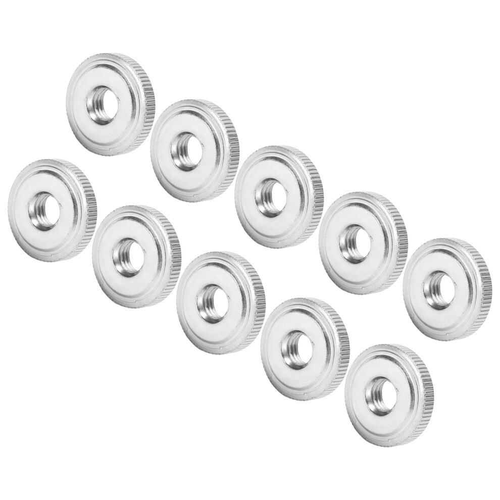 10 Carbon Steel Knurled Nuts M8 GB807