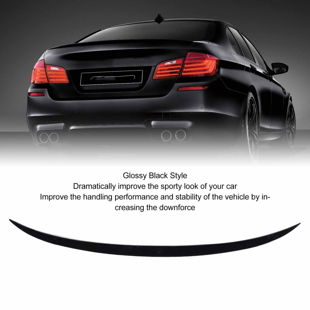 F10 M-Sport Rear Spoiler Glossy Abs Black 7340572830463