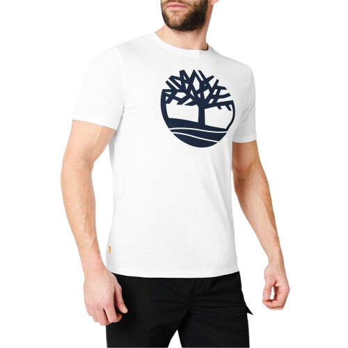 Timberland (S, White) Timberland Mens Logo T-Shirt 2
