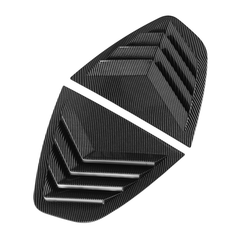 Carbon Fibre Style Abs Rear Window Louvers Giulia 7340572830647