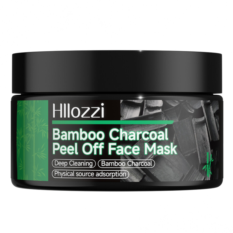 Own Brand Black (Black) 100Ml/3.38Fl.oz Bamboo Charcoal Peel Off Face Mask - Deep Cleansing, Purifying, Pore Refining, Unisex Care