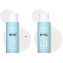 e.l.f. SKIN Holy Hydration! Daily Cleanser Mini, Face Cleanser For Washing Away Excess Oil, Impurities & Makeup, Made With Hyaluronic Acid, 2 Pack