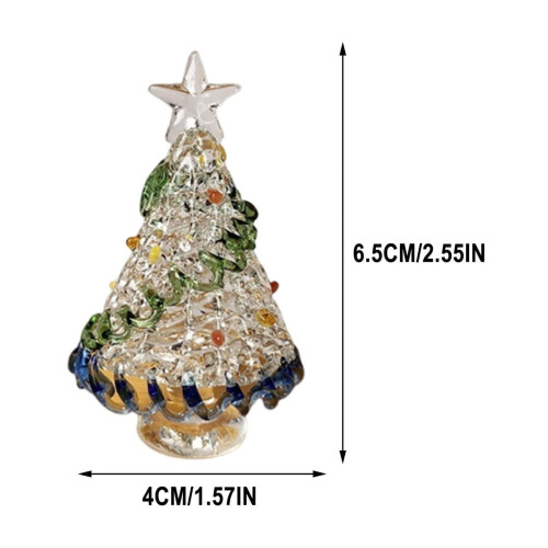 Glass Ornaments Holiday Decor Set 6 pcs 1