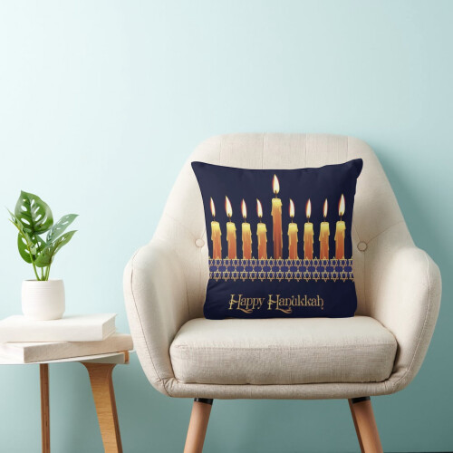 Taie d'oreiller décorative Hanoukka 12x12 pouces 2