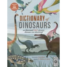 Dictionary of Dinosaurs by Natural History Hardcover Book