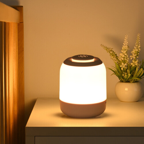 Txmfgh Mini luce notturna ricaricabile, dimmerabile, con porta USB 1