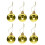 Christmas Balls 3.5 Inch Shatterproof 6 Pack Silver 7