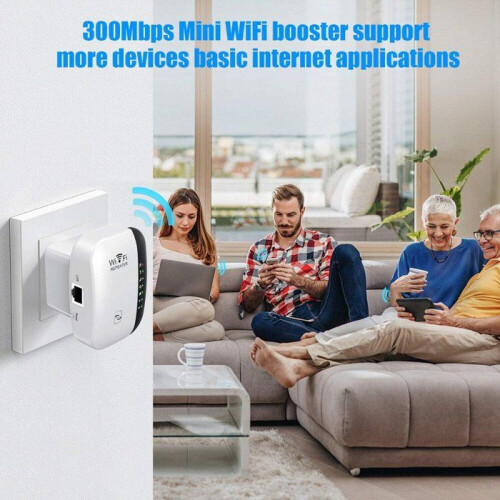 WiFi Signal Booster 2 Pack Plug in Range Extender for Home One Touch Setup Stable Coverage 1