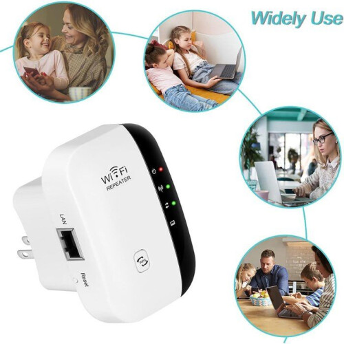 WiFi Signal Booster 2 Pack Plug in Range Extender for Home One Touch Setup Stable Coverage 2