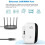 WiFi Signal Booster 2 Pack Plug in Range Extender for Home One Touch Setup Stable Coverage 5