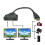 Διαχωριστής καλωδίου HDMI 1080p, 1 είσοδος 2 έξοδοι, μαύρο, 30 εκ., συμπαγής σχεδίαση 2
