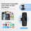 Microfono Lavalier Sans Fili 2 Microfoni, Portata 20 m, Autonomia 10 Ore, Bluetooth, Lightning e USB-C, per iPhone e iPad, Podcast e Vlog 3