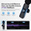 Microfono Lavalier Sans Fili 2 Microfoni, Portata 20 m, Autonomia 10 Ore, Bluetooth, Lightning e USB-C, per iPhone e iPad, Podcast e Vlog 4