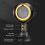 Portable Kitchen Hood, Black and Gold, 2 Speeds, Removable Filter, Negative Ion Function, Compact Design 4