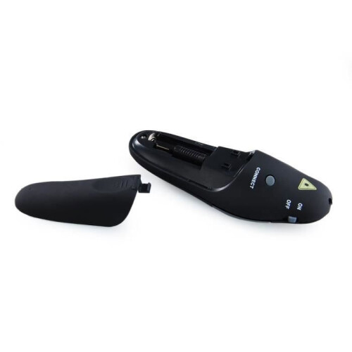 Wireless Presentation Remote with Laser Pointer, PowerPoint Clicker, Black, Ergonomic Design for Meetings and Lectures 1