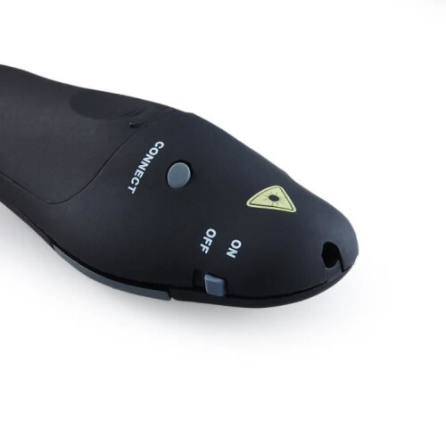 Wireless Presentation Remote with Laser Pointer, PowerPoint Clicker, Black, Ergonomic Design for Meetings and Lectures 2