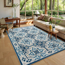 (200x290 cm- Extra Large Rugs Indoor Outdoor Area Rug, LUNA) Non-Slip Area Rugs Printed Geometric Carpets Hallway Runner