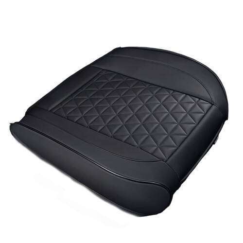 Car Seat Protector Leather with High Elastic Design for-Black