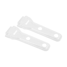 2 STKS Achterdeur Scharnier Protector Plastic Cover voor-Wit