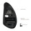 Wireless Vertical Optical Mouse for Left-Handed Users, Ergonomic Design for Arm Relief, 6 Buttons, Black 4
