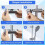 Adjustable Shower Head Holder, 18-25 mm Diameter, Chrome Finish and ABS Bracket for Shower Rail 4