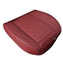 Waterproof Car Seat Covers PU Leather Slip Resistant and-Red