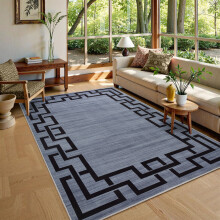 (200x290 cm- Extra Large Rugs Indoor Outdoor Area Rug, NICO) Non-Slip Area Rugs Printed Geometric Carpets Hallway Runner
